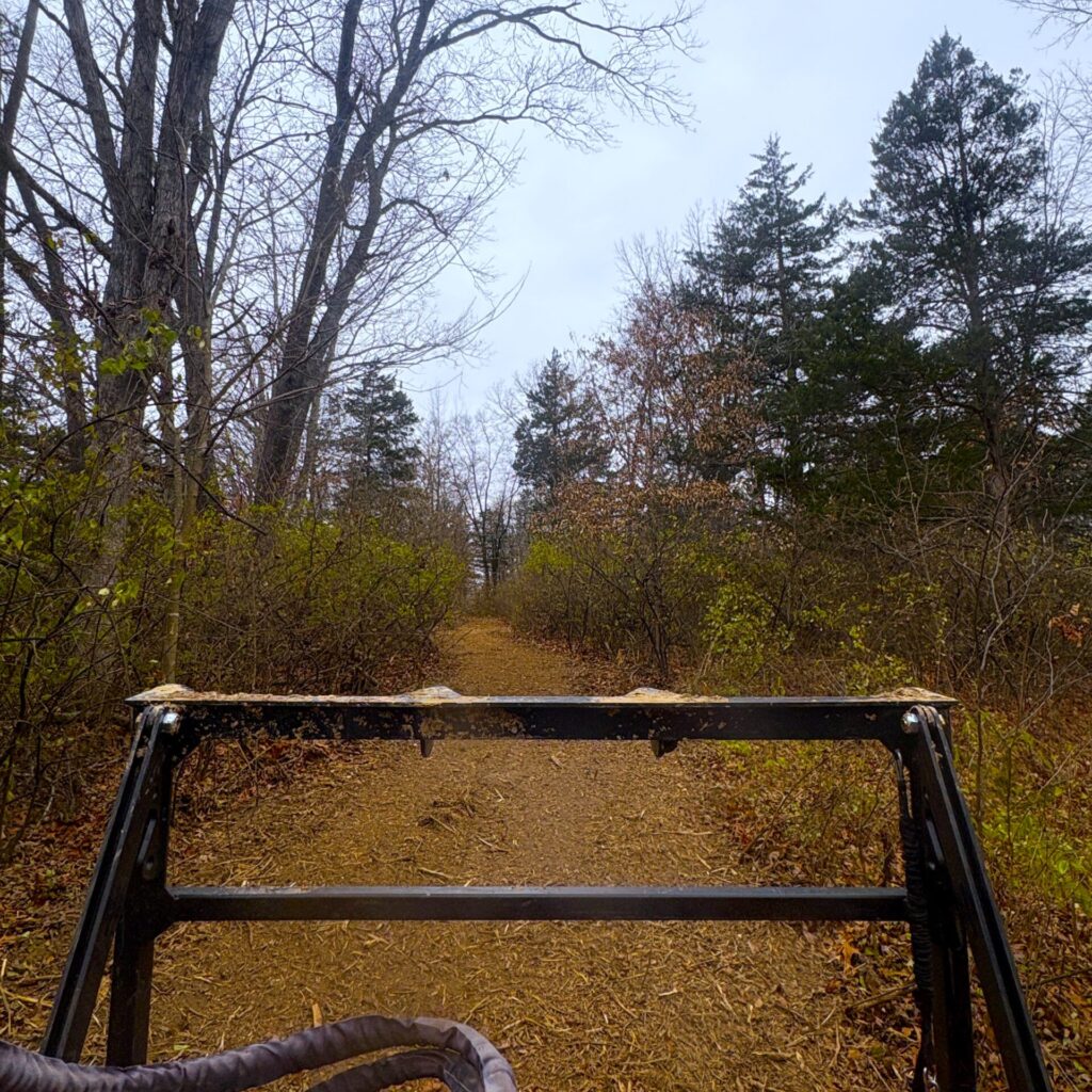Brush removal for running trails and pathways