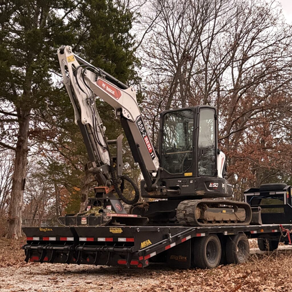 One of Columbia Land Clearing's machines for brush removal and honeysuckle removal